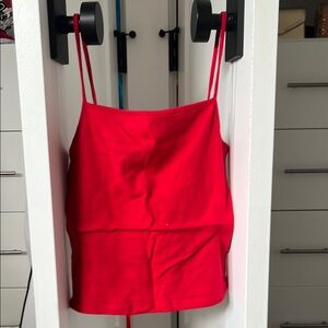 Red Spaghetti Strap Top